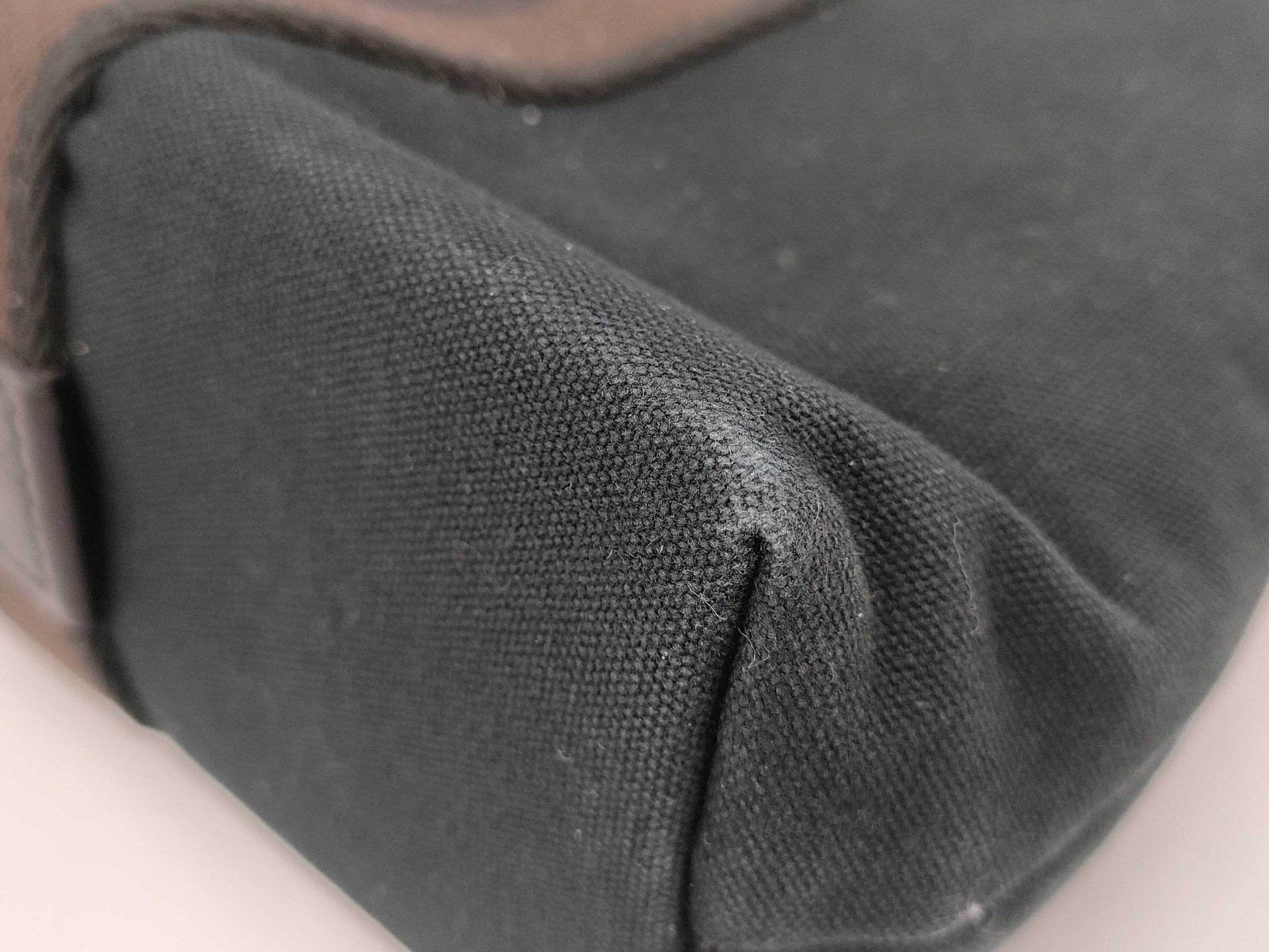 HERMES Troca Horizontal PM Canvas Black Handbag