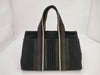 HERMES Troca Horizontal PM Canvas Black Handbag