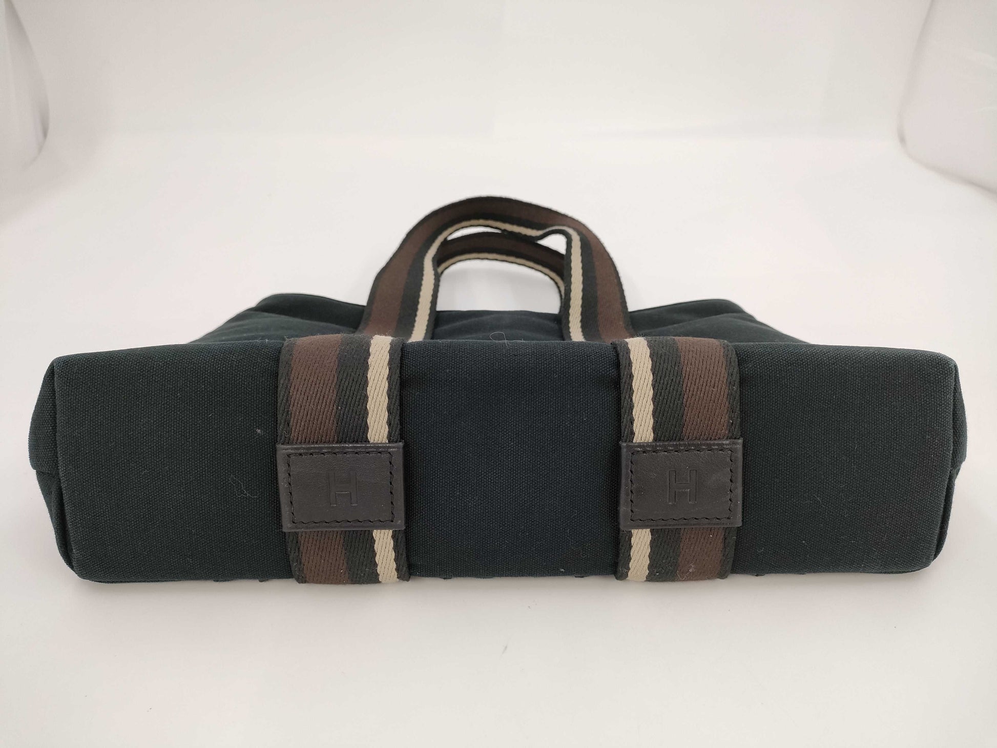 HERMES Troca Horizontal PM Canvas Black Handbag