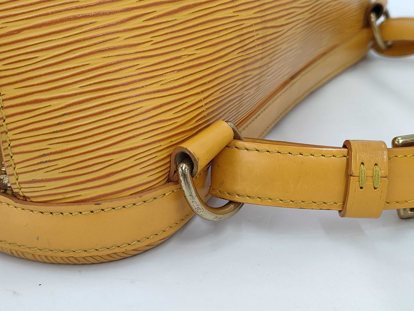 LOUIS VUITTON Epi Gobelin Tassili Yellow Backpack VI0996
