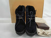 LOUIS VUITTON Monogram Short Boots in Black Suede MA0156 Size 36 Other Shoes
