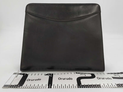 Salvatore Ferragamo Gancini Chain Shoulder Bag in Black Leather