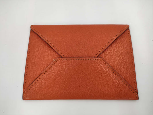 HERMES Hermes Envelope PM Chevre Mysore Orange □* Other Accessories