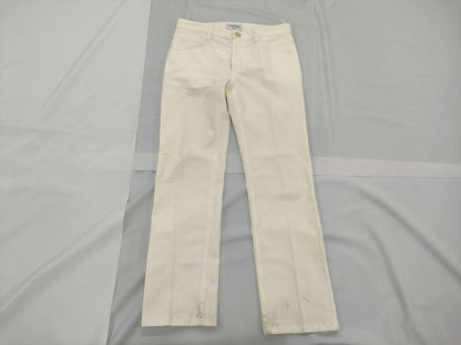 CHANEL Pants, Cotton, White