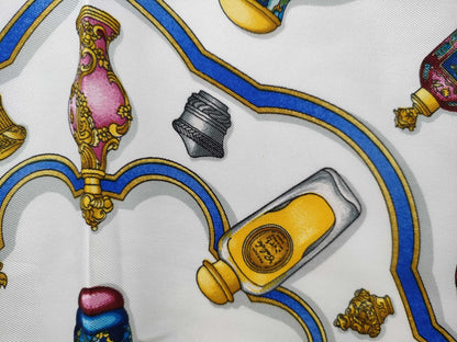 HERMES Carré 90 Pourvu qu on ait l ivresse perfume bottle, red scarf