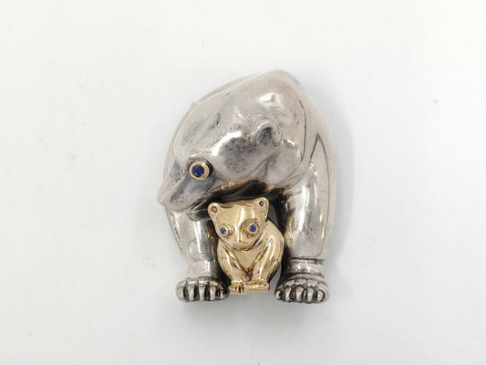 Tiffany & Co. Tiffany & Co. Tiffany Polar Bear BR SV925/750 28 Brooch