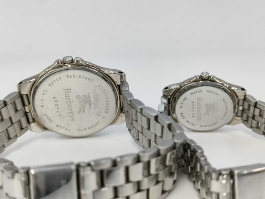 BURBERRY Pair Watch 5530-F52339Y 6N0247/6031-G13443Y 4D0134 Pair