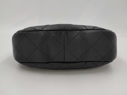 CHANEL Chain Shoulder Bag Hobo Bag Matelasse Lambskin Black Shoulder Bag