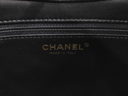 CHANEL Chain Shoulder Bag Hobo Bag Matelasse Lambskin Black Shoulder Bag