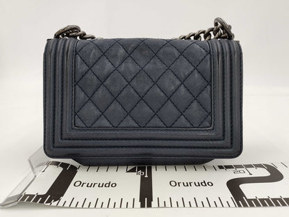 CHANEL Boy Chanel 20 Shoulder Bag Blue