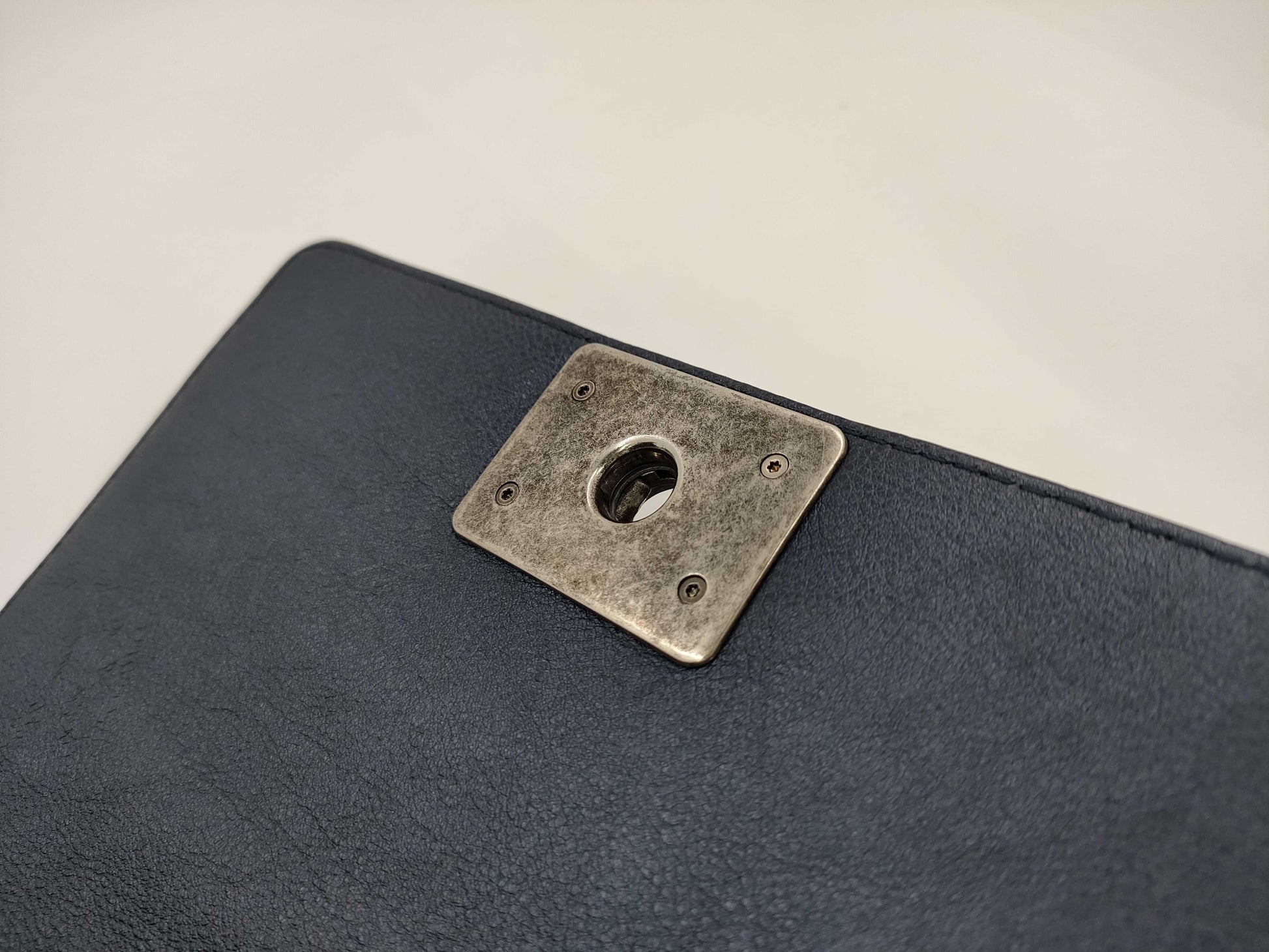 CHANEL Boy Chanel 20 Shoulder Bag Blue
