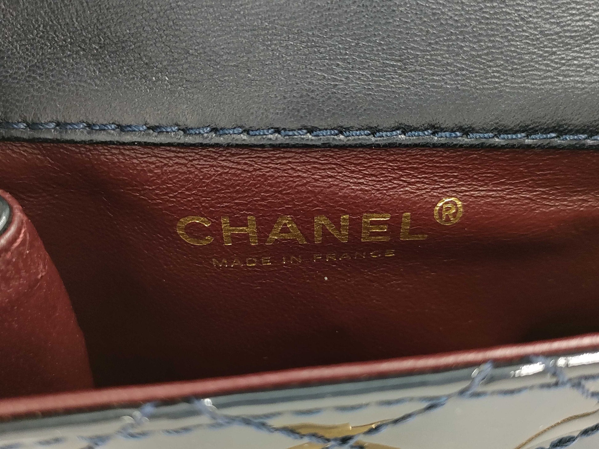 CHANEL 2.55 Chain Shoulder Bag, Navy