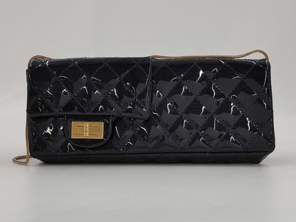 CHANEL 2.55 Chain Shoulder Bag, Navy