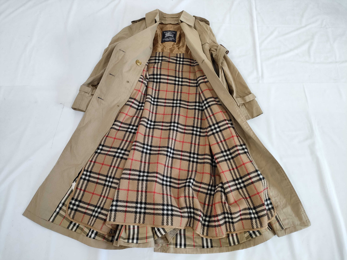 BURBERRY Nova Check Trench Coat with Liner