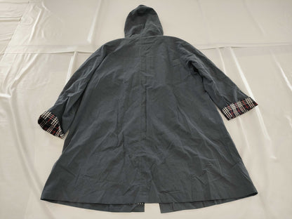 BURBERRY Nova Check Gold Button Hooded Coat