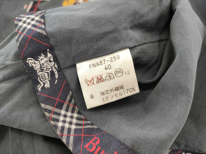 BURBERRY Nova Check Gold Button Hooded Coat