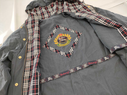 BURBERRY Nova Check Gold Button Hooded Coat