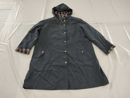 BURBERRY Nova Check Gold Button Hooded Coat