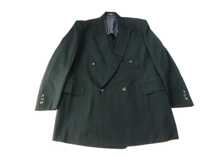Yves Saint Laurent YSL logo lining double-breasted jacket