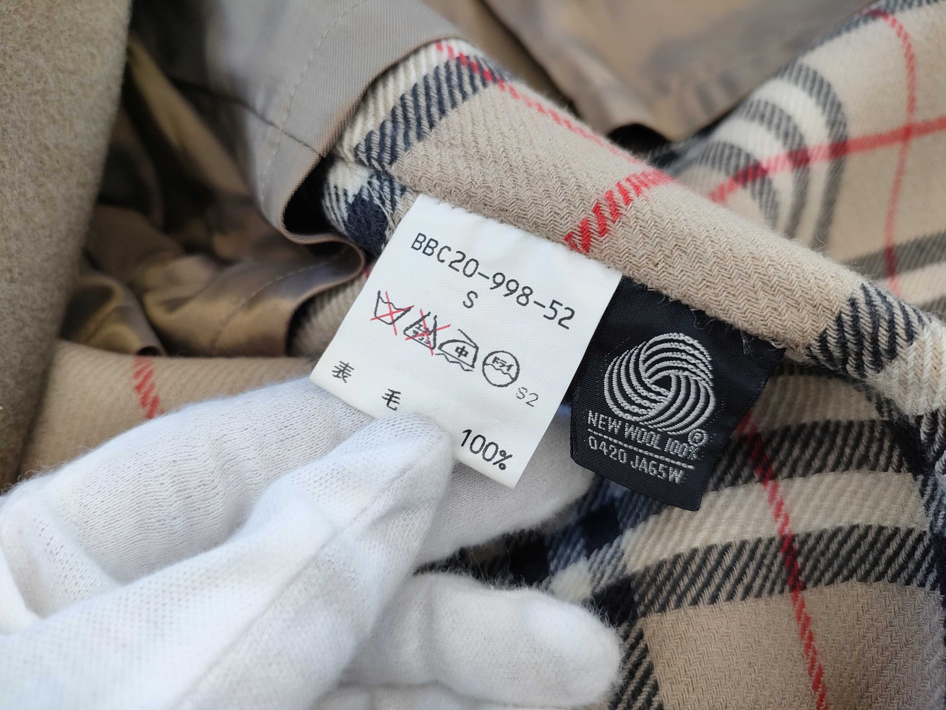 BURBERRY Nova Check Double-Face Cashmere Coat