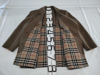 BURBERRY Nova Check Double-Face Cashmere Coat
