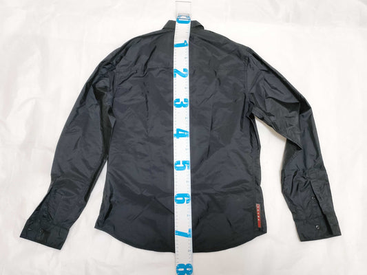 PRADA PRADA Prada Sport Nylon Pocket Long Sleeve Shirt Black Shirt