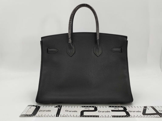 HERMES HERMES Birkin 35 Black Handbag