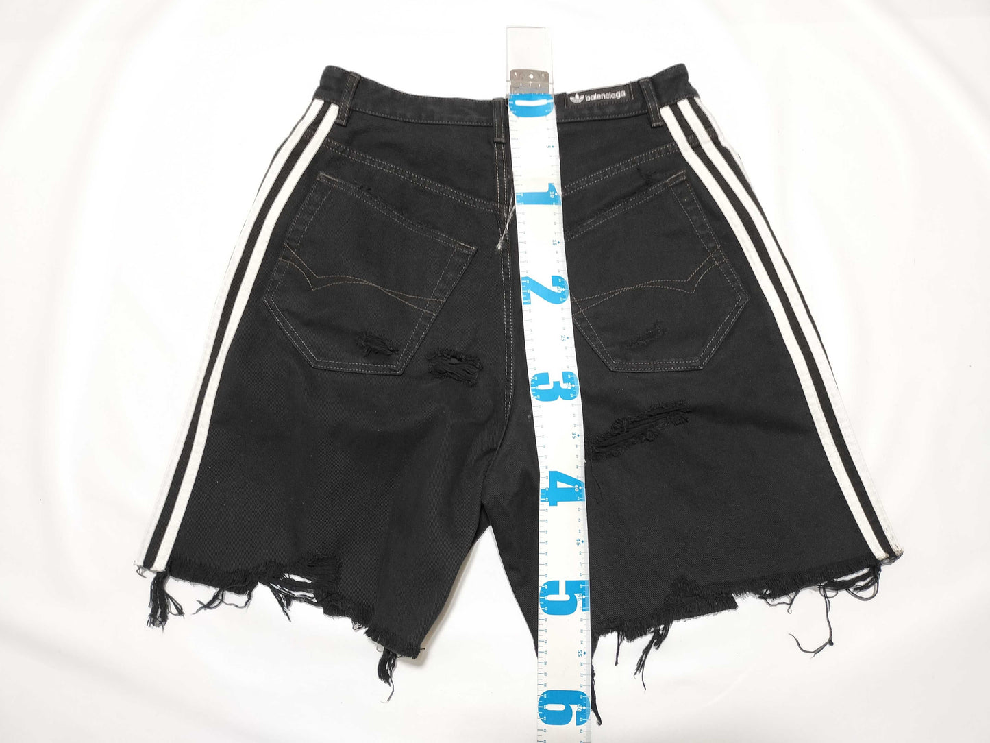 BALENCIAGA BALENCIAGA adidas denim baggy shorts pants