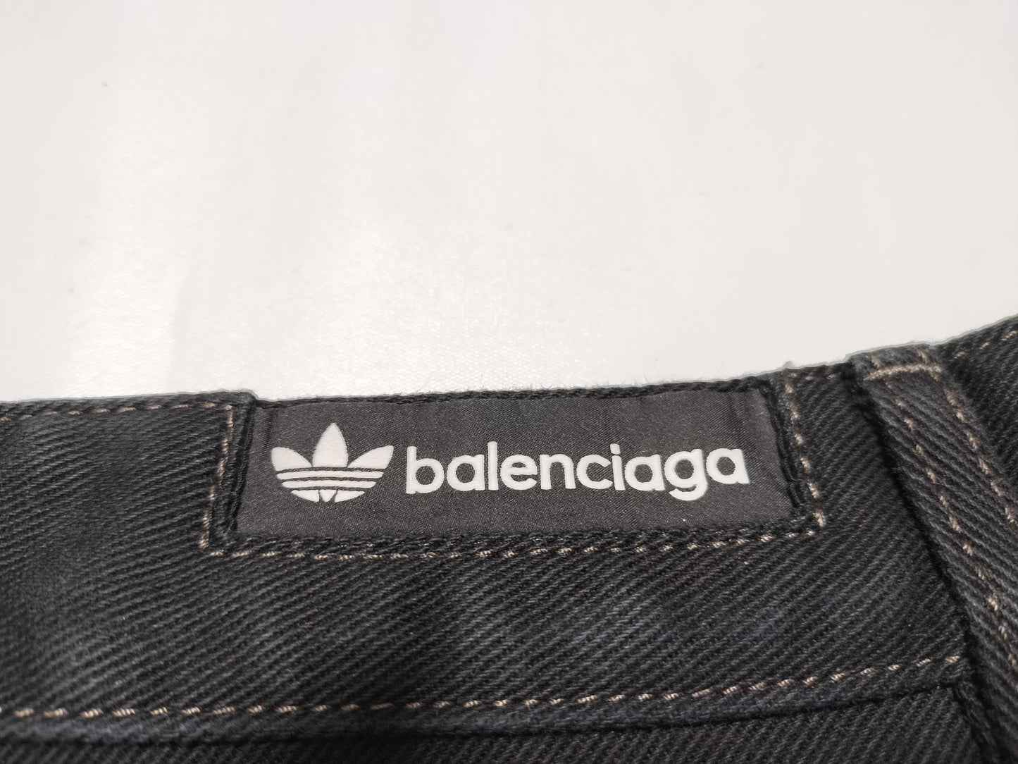BALENCIAGA BALENCIAGA adidas denim baggy shorts pants