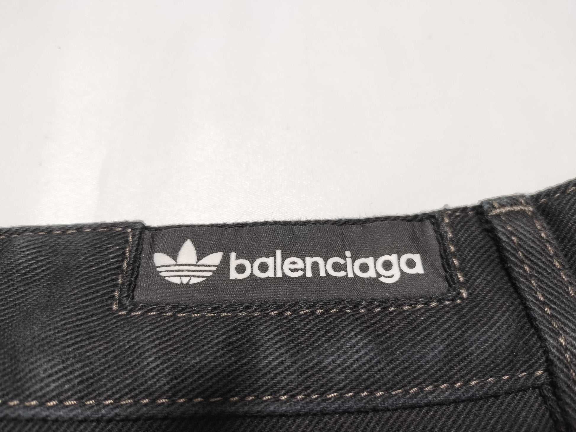 BALENCIAGA BALENCIAGA adidas denim baggy shorts pants