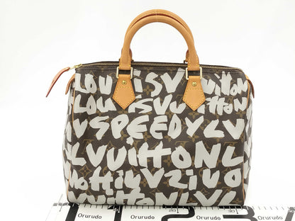 LOUIS VUITTON Graffiti Speedy Handbag