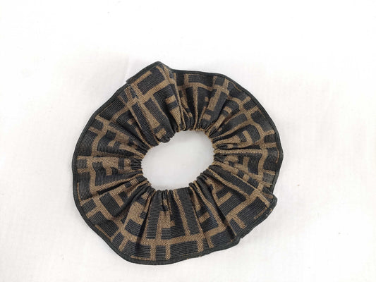 FENDI Zucca Hair Tie Scrunchie Hair Accessory