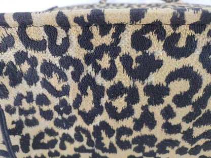 Dior Christian Dior Book Tote Leopard Print Tote Bag