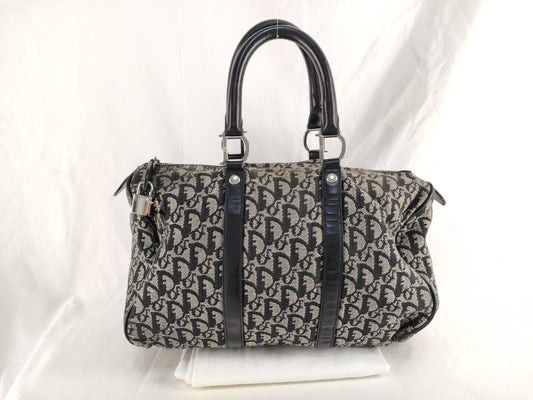 Dior Trotter Christian Dior Trotter Handbag Boston Bag Black Handbag