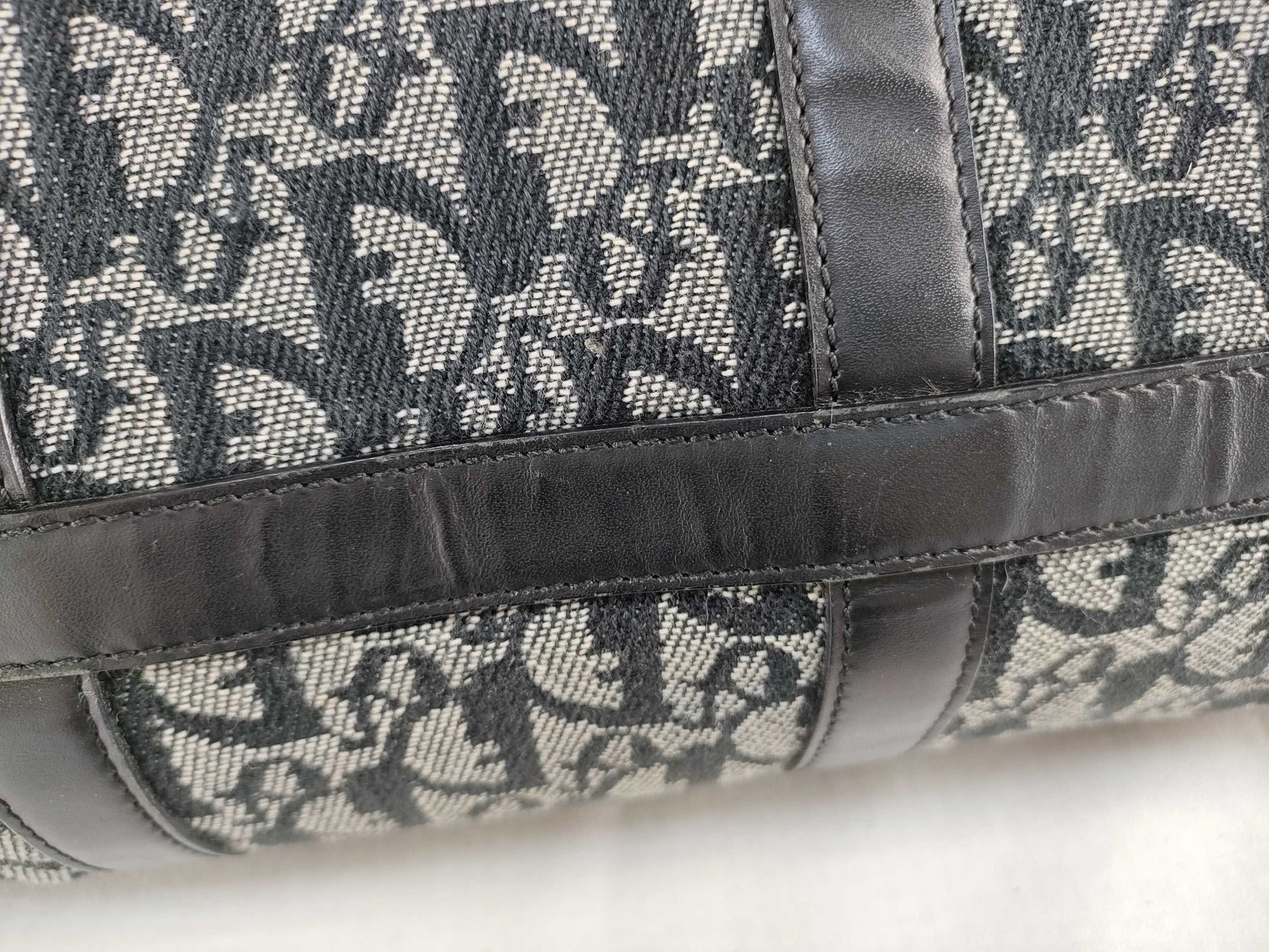 Dior Trotter Christian Dior Trotter Handbag Boston Bag Black Handbag