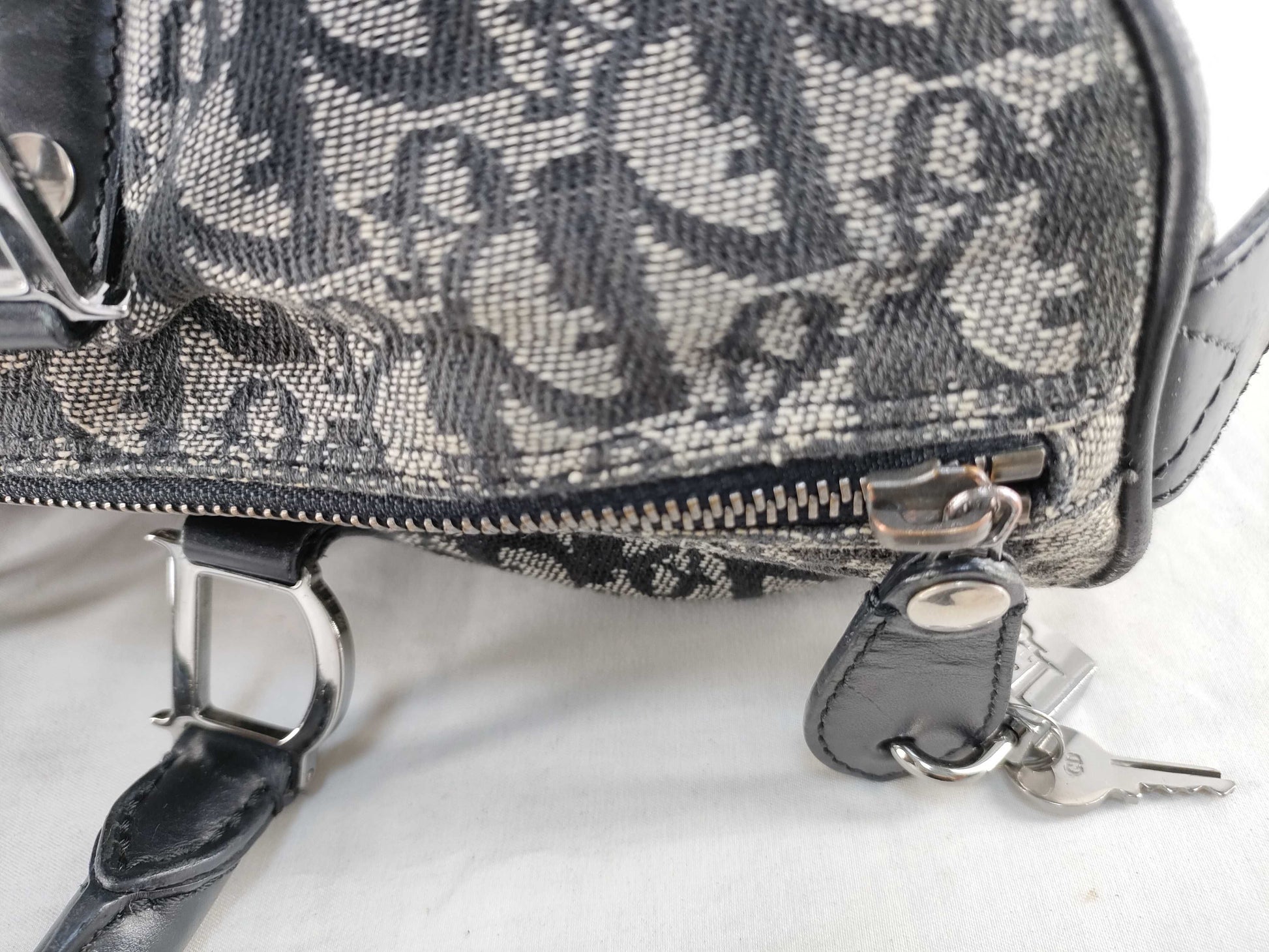 Dior Trotter Christian Dior Trotter Handbag Boston Bag Black Handbag