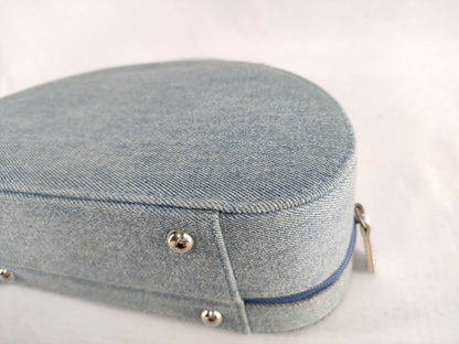 Dior Christian Dior Jewelry Box Handbag Makeup Pouch Denim Handbag