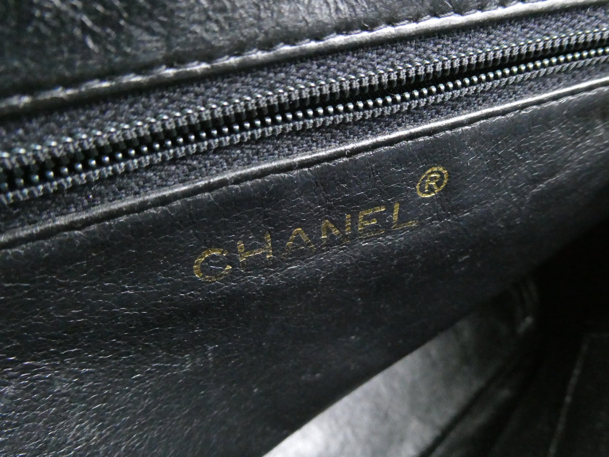 CHANEL V-Stitch Coco Mark Caviar Leather Fringe Tote Bag