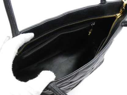 CHANEL Reissue Tote Bag Caviar Skin Coco Mark