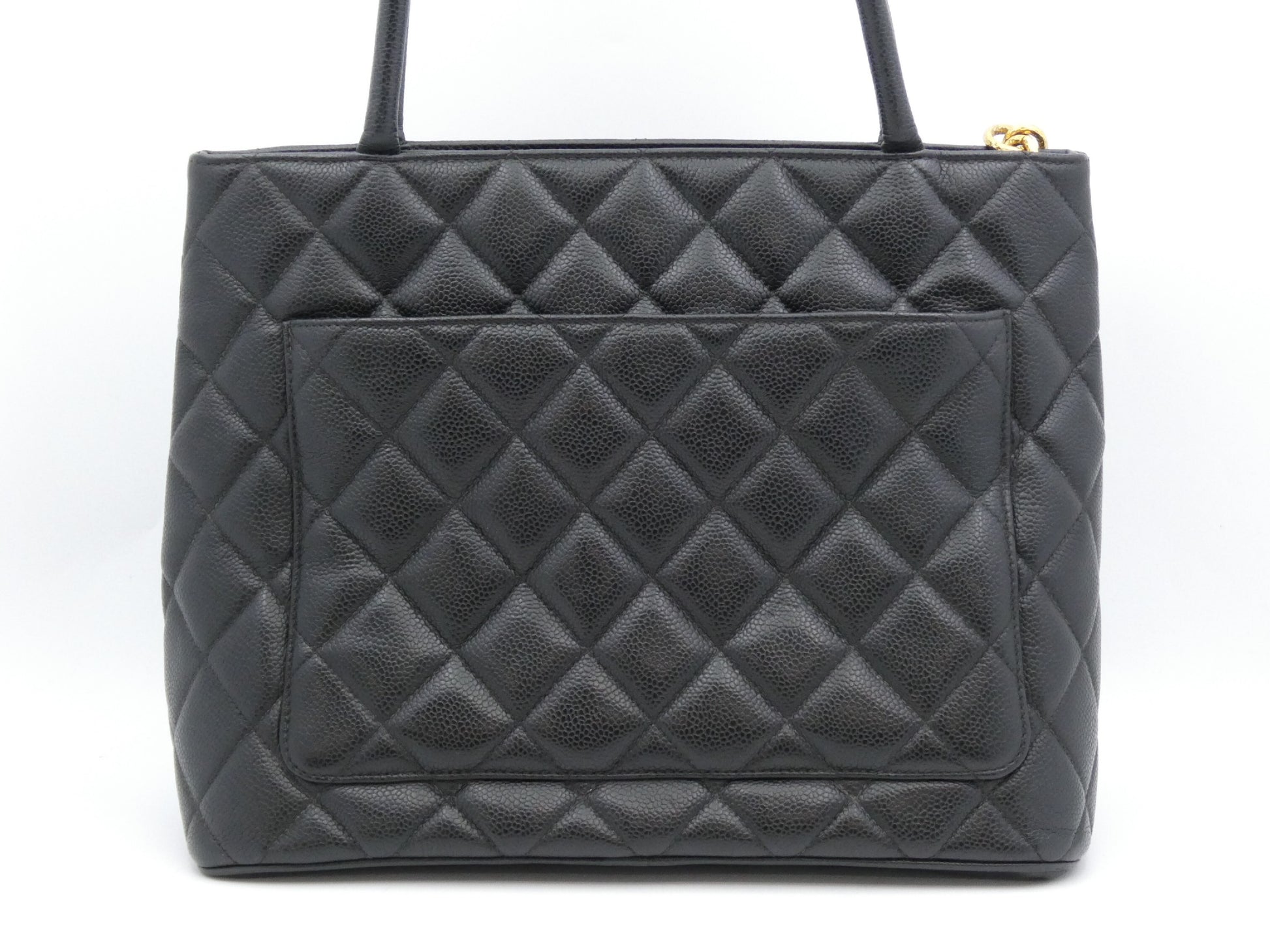 CHANEL Reissue Tote Bag Caviar Skin Coco Mark