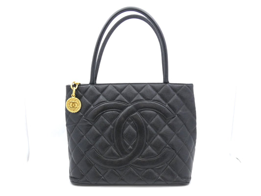 CHANEL Reissue Tote Bag Caviar Skin Coco Mark