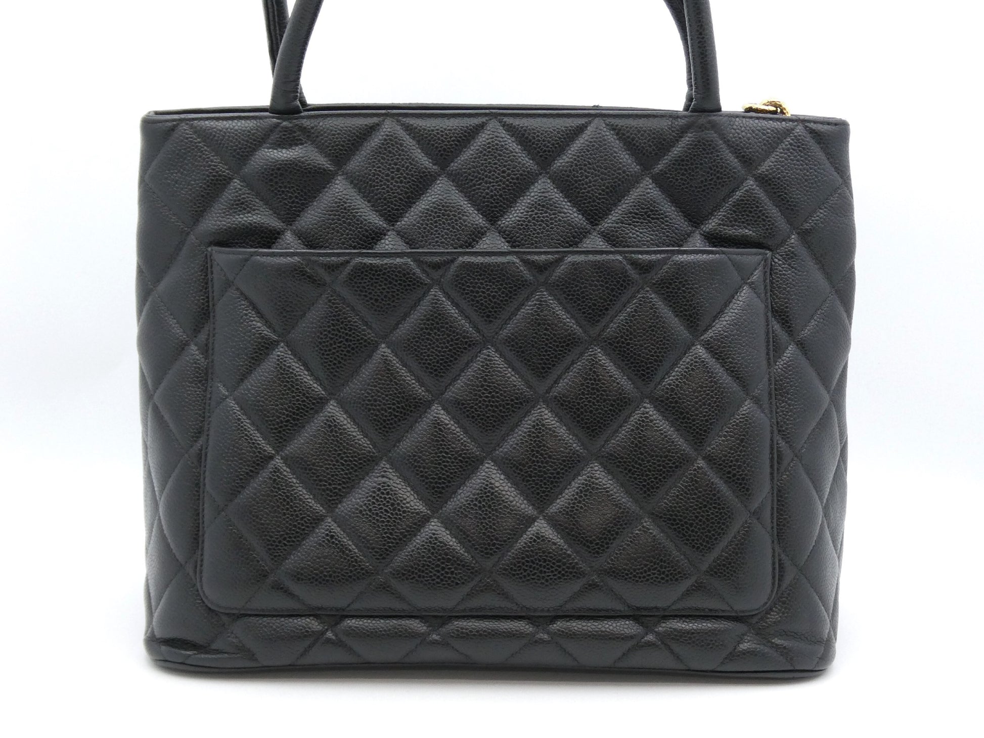 CHANEL Reissue Tote Bag Caviar Skin Coco Mark