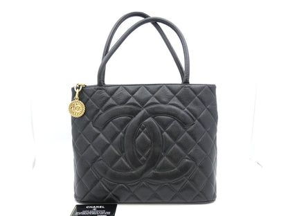 CHANEL Reissue Tote Bag Caviar Skin Coco Mark