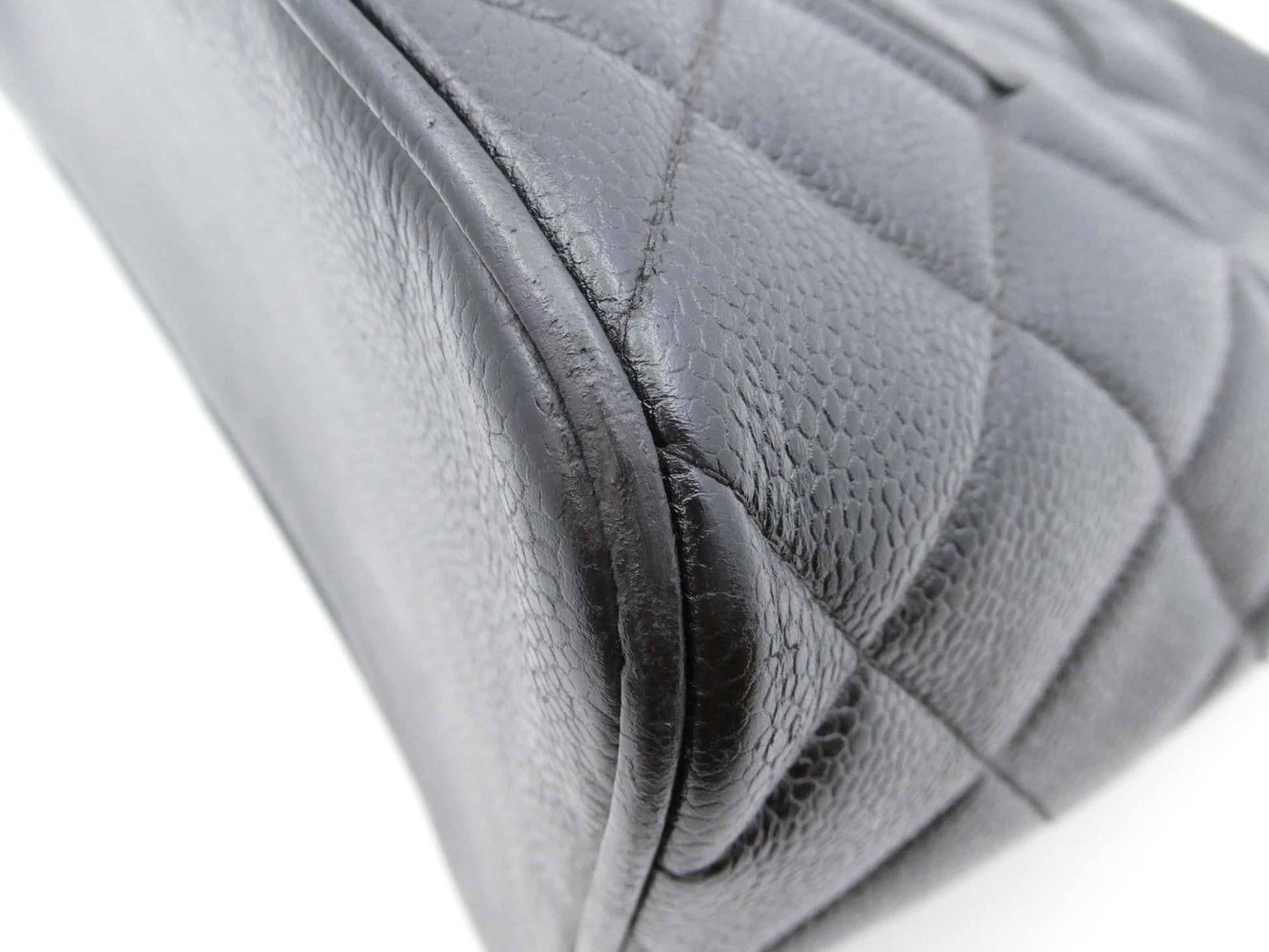 CHANEL Reissue Tote Bag Caviar Skin Coco Mark