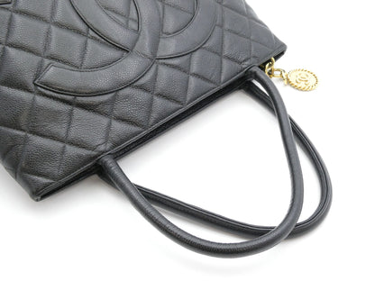 CHANEL Reissue Tote Bag Caviar Skin Coco Mark