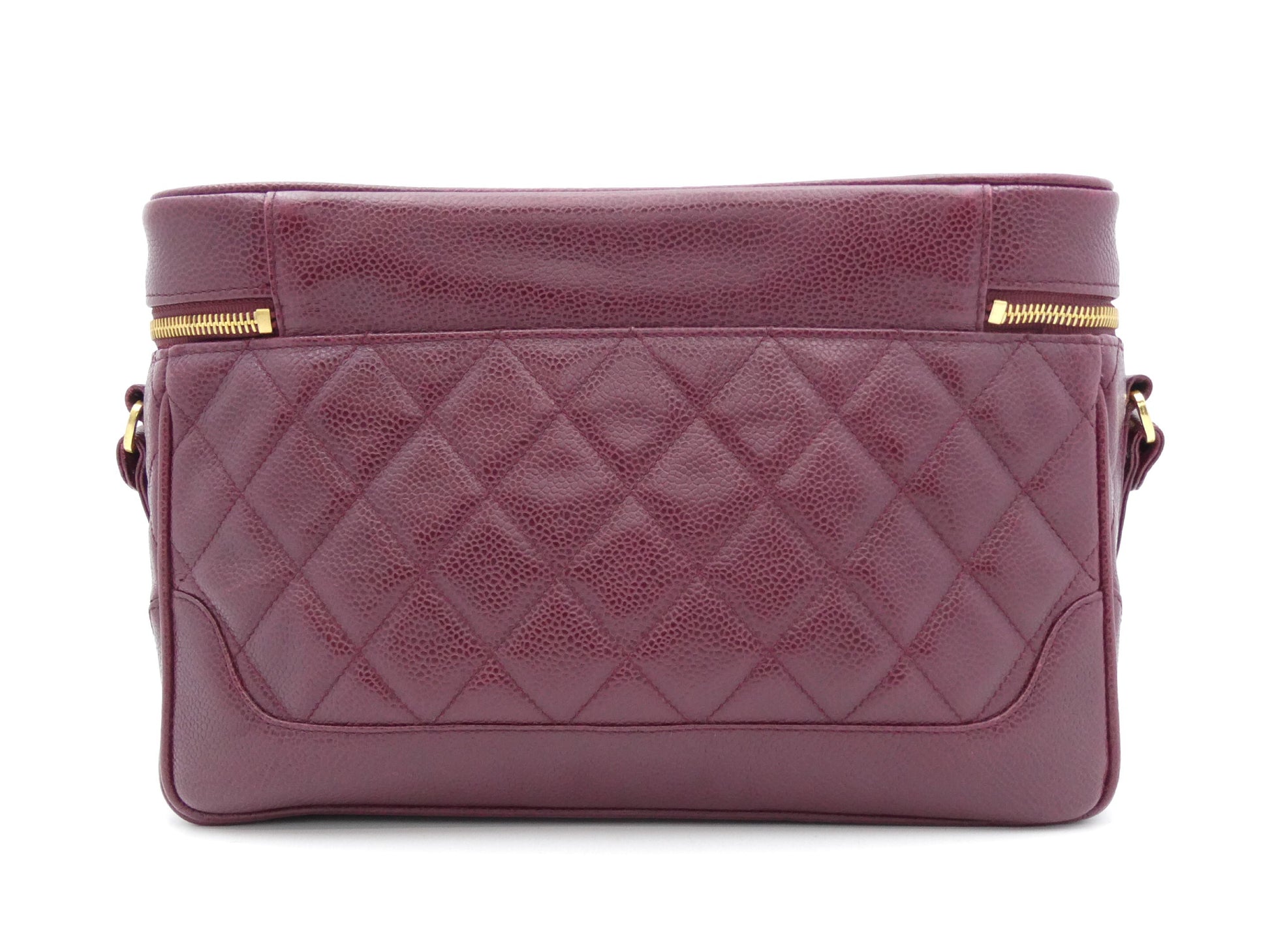 CHANEL Matelasse Caviar Skin Coco Mark Chain Shoulder Bag