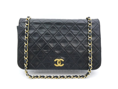 CHANEL Matelasse Coco Mark Lambskin Chain Shoulder Bag