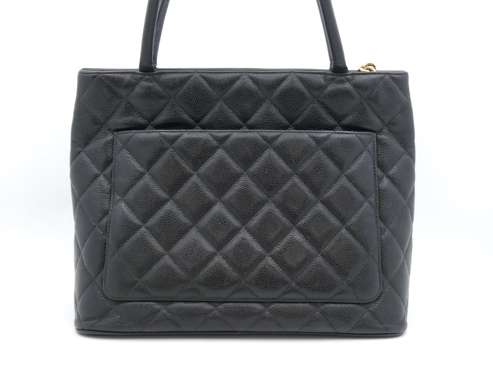 CHANEL Reissue Tote Bag Caviar Skin Coco Mark