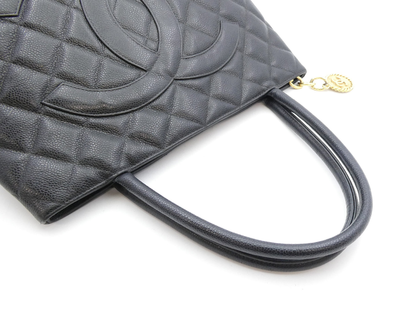 CHANEL Reissue Tote Bag Caviar Skin Coco Mark