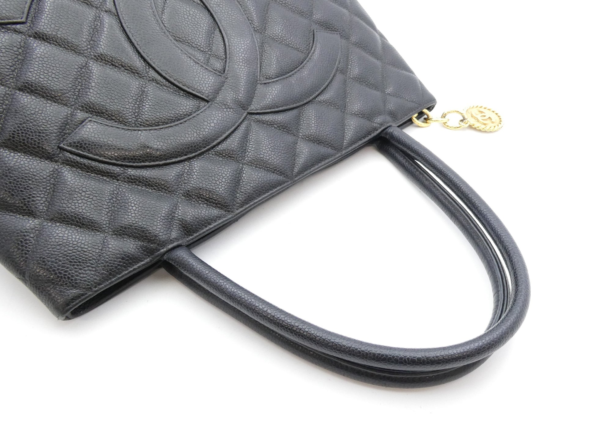 CHANEL Reissue Tote Bag Caviar Skin Coco Mark